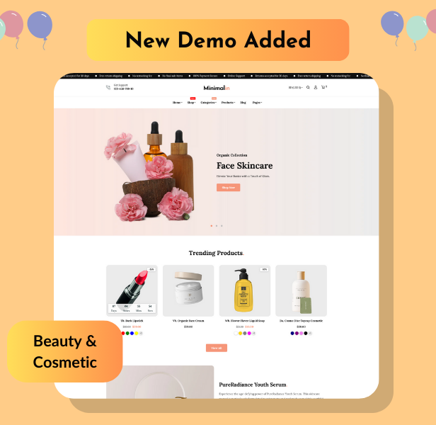 Minimalin - Beauty & Cosmetic Shopify Theme